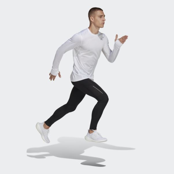 T-shirt à Manches Longues Own The Run Blanc Adidas