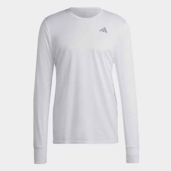 T-shirt à Manches Longues Own The Run Blanc Adidas