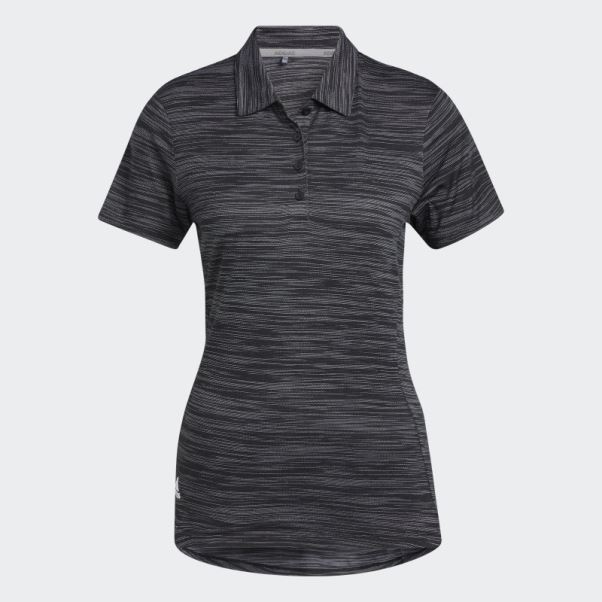 Adidas Polo à Manches Courtes Teint Dans L'espace Noir