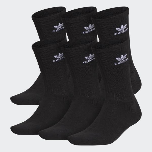 Chaussettes Adidas Trèfle Blanc Noir 6 Paires