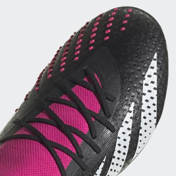 Adidas Predator Accuracy.1 Bottes Basses En Gazon Artificiel Noir