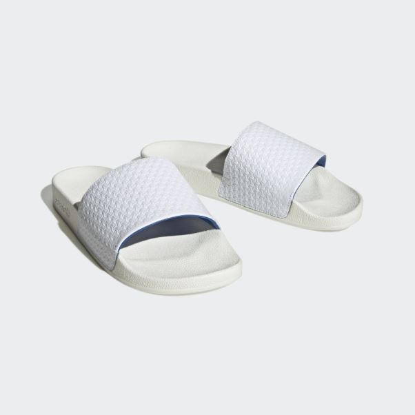Adilette Claquettes Blanches Adidas