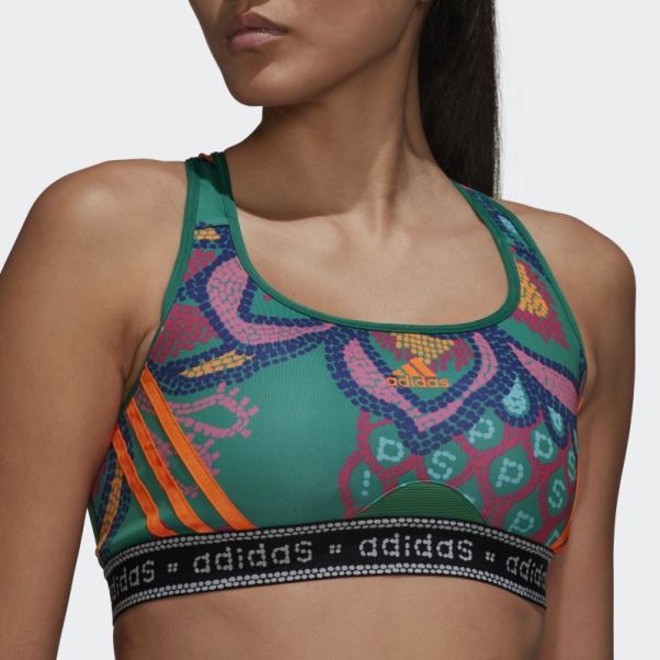 Soutien-gorge à Maintien Moyen Bold Green Farm Rio Adidas