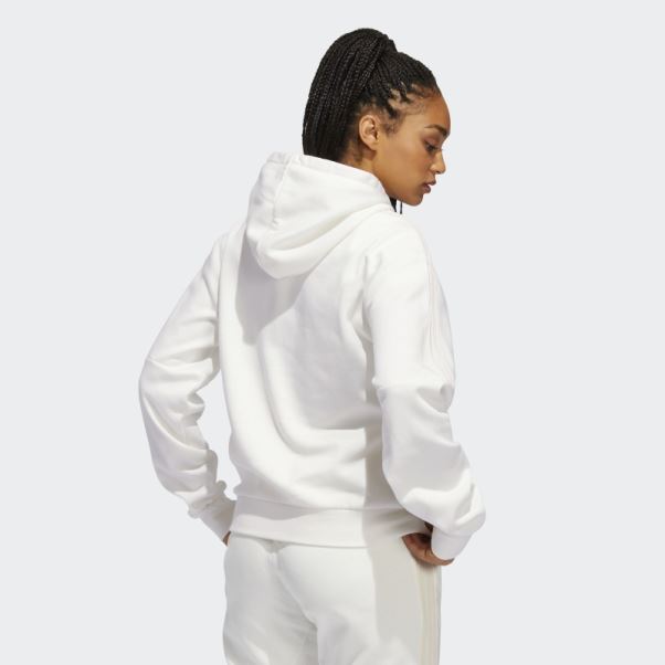 Candace Parker Sweat à Capuche Adidas Blanc