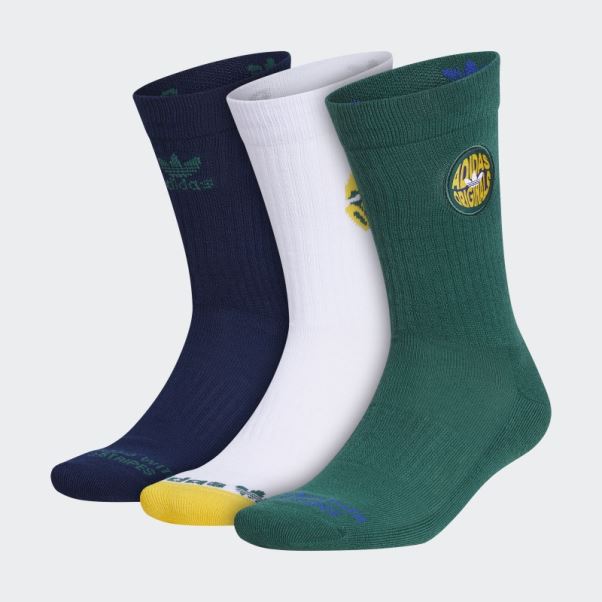 Socquettes Spiral Crew 3 Paires Adidas Vert