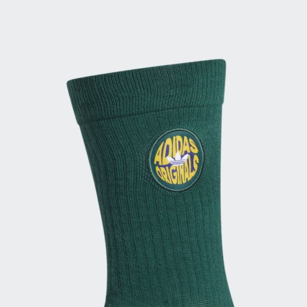 Socquettes Spiral Crew 3 Paires Adidas Vert
