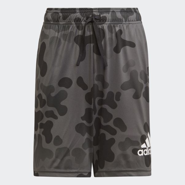 Adidas Noir Conçu Pour Déplacer Des Shorts Camo