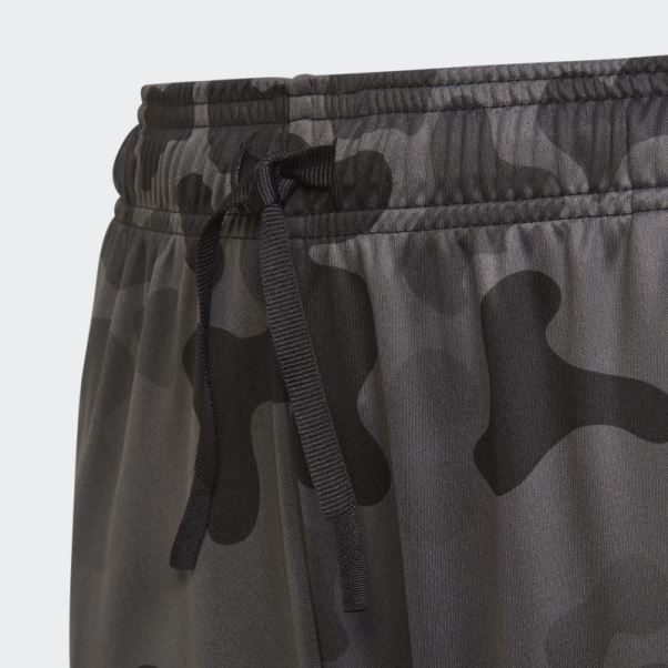 Adidas Noir Conçu Pour Déplacer Des Shorts Camo