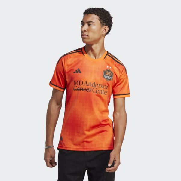 Maillot Houston Dynamo 23/24 Domicile Authentique Adidas Orange