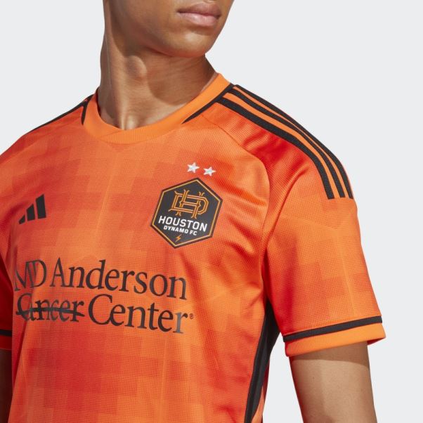 Maillot Houston Dynamo 23/24 Domicile Authentique Adidas Orange