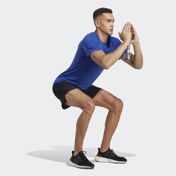 Adidas Train Essentials Feelready T-shirt D'entraînement Bleu