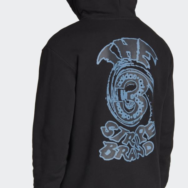Sweat à Capuche Adidas Campus Graphique Noir