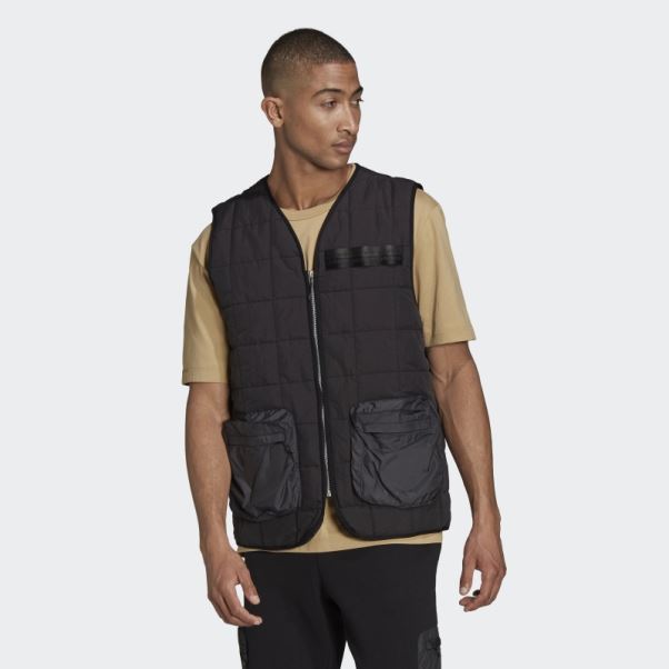 R.Y.V. Gilet Matelassé Noir Adidas