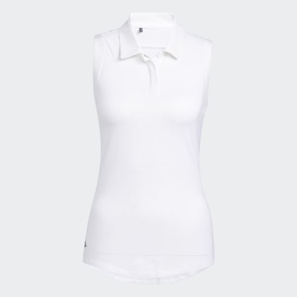 Polo Adidas Sans Manches Blanc