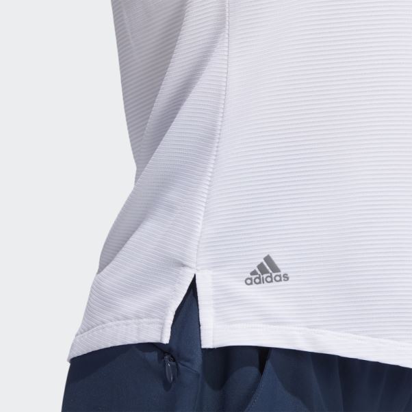 Polo Adidas Sans Manches Blanc