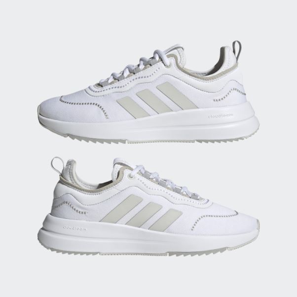 Adidas Chaussures De Course Confortables Blanches