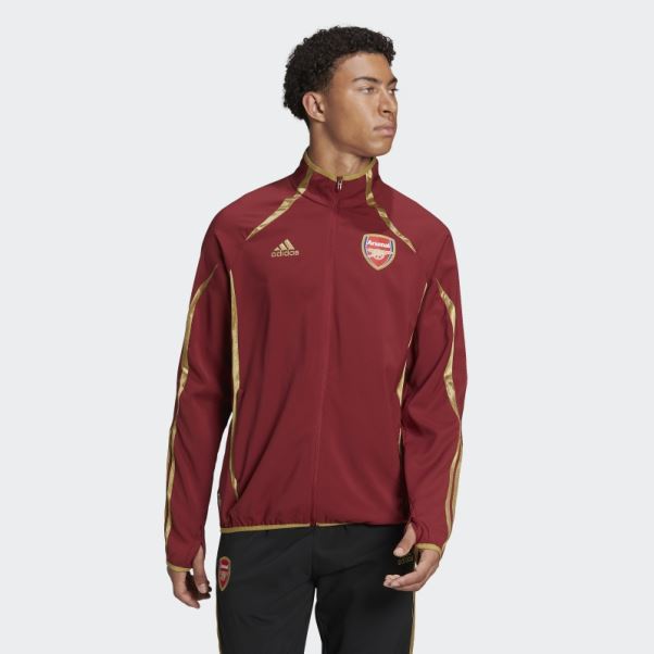 Veste Tissée Adidas Arsenal Teamgeist Marron Noble
