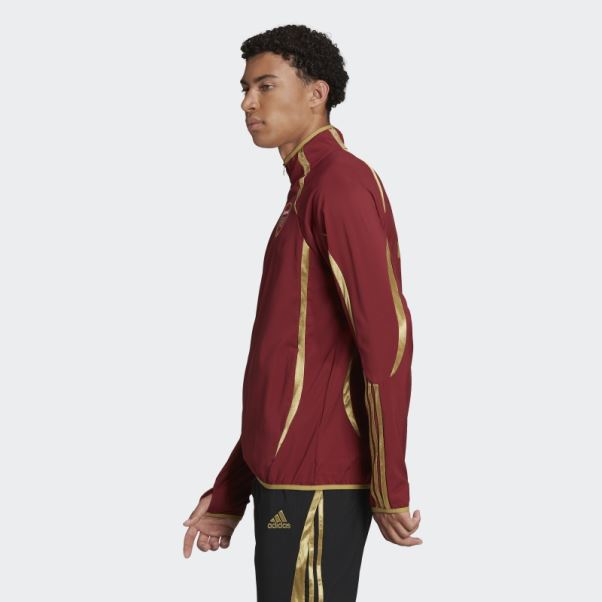 Veste Tissée Adidas Arsenal Teamgeist Marron Noble