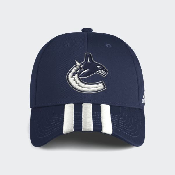 Adidas Nhl-vca-51c Canucks 3 Bandes Structurées Réglables