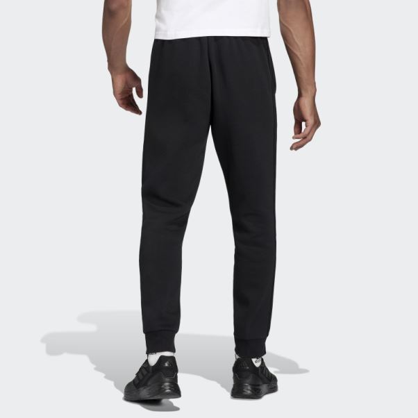 Pantalon Adidas Essentials French Terry à 3 Bandes Et Poignets Fuselés Noir