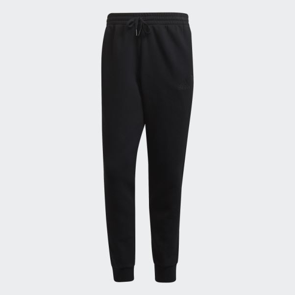 Pantalon Adidas Essentials French Terry à 3 Bandes Et Poignets Fuselés Noir