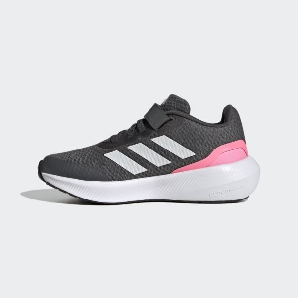 Adidas Runfalcon 3.0 Chaussures De Sport à Lacets élastiques Grises