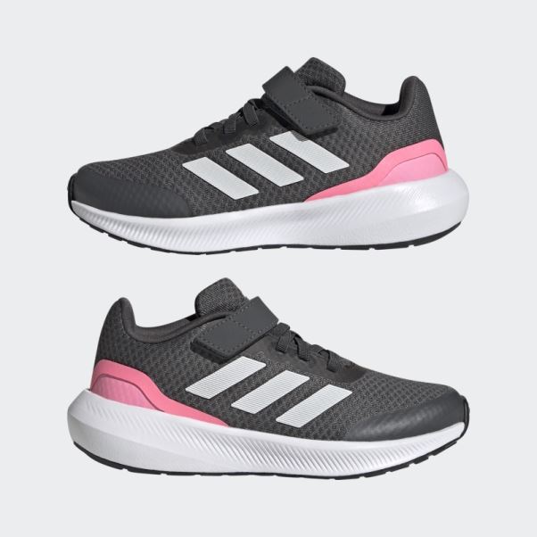 Adidas Runfalcon 3.0 Chaussures De Sport à Lacets élastiques Grises