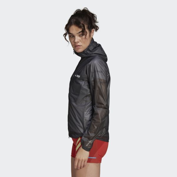 Veste De Pluie 2,5 Couches Adidas Terrex Agravic Noir