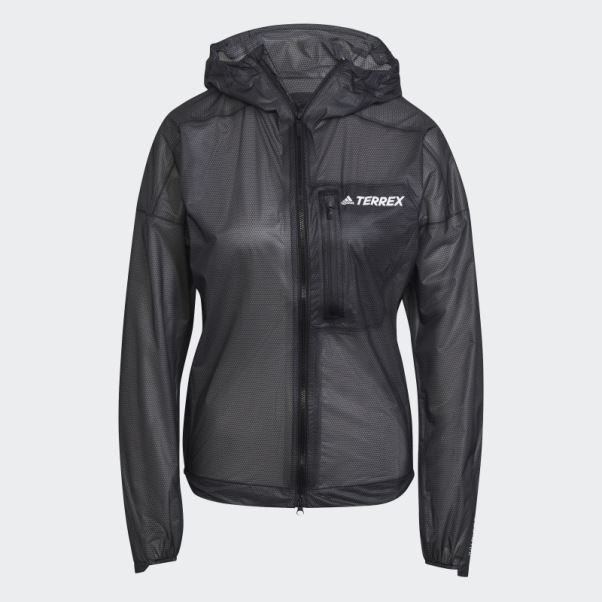 Veste De Pluie 2,5 Couches Adidas Terrex Agravic Noir