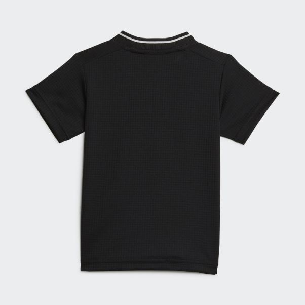 Kit Bébé All Blacks Rugby Replica Domicile Adidas Noir