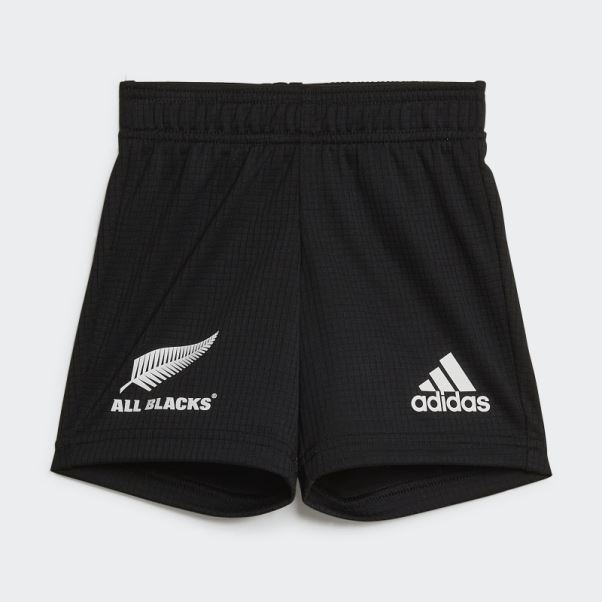 Kit Bébé All Blacks Rugby Replica Domicile Adidas Noir