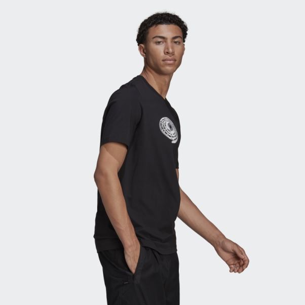 R.Y.V. Tee Shirt Graphique Adidas Noir