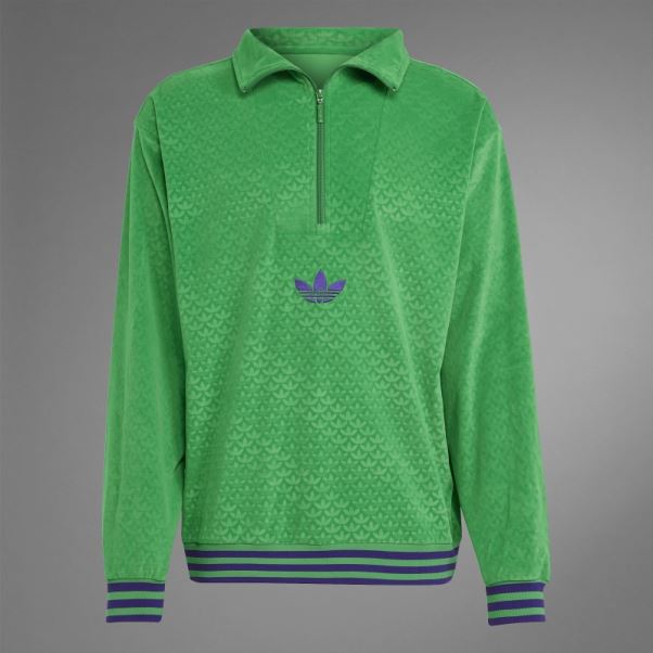 Vert Adicolor Heritage Now Entonnoir Velours Top Adidas