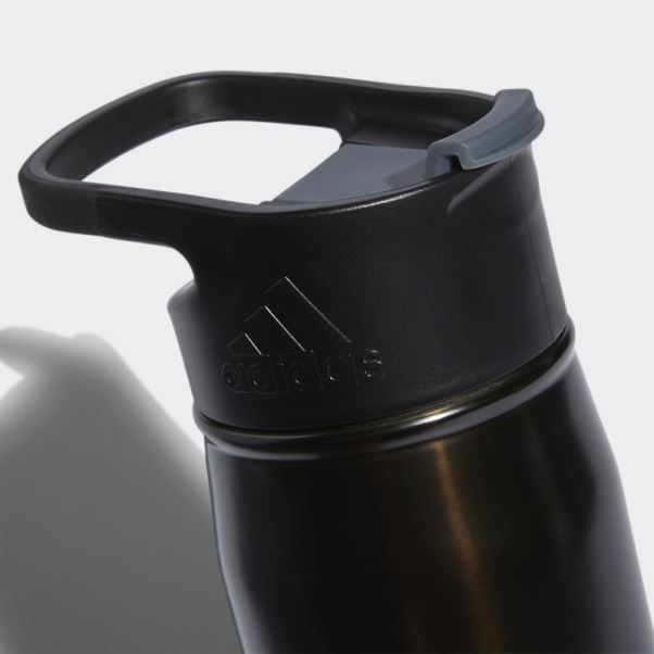 Acier Flip 16 Bouteille En Métal Noir Adidas