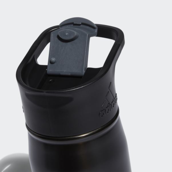 Acier Flip 16 Bouteille En Métal Noir Adidas