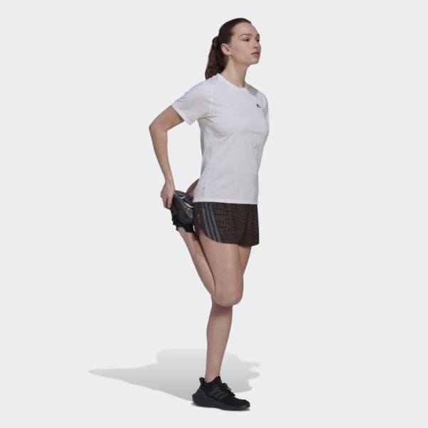 T-shirt Running Icones Blanc Adidas