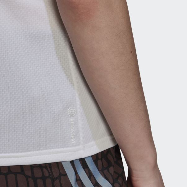 T-shirt Running Icones Blanc Adidas