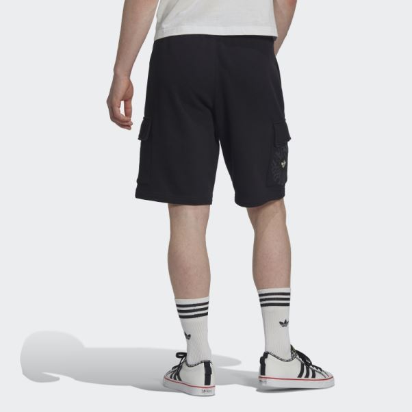 Short Cargo Graphique Ozworld Adidas Noir
