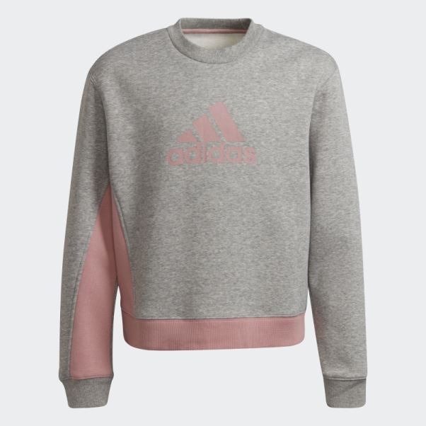 Badge Of Sport Survetement Coton Adidas Gris Moyen