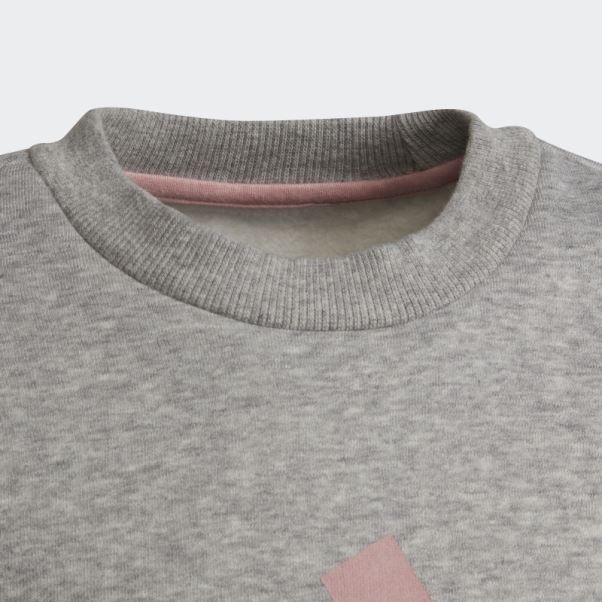 Badge Of Sport Survetement Coton Adidas Gris Moyen