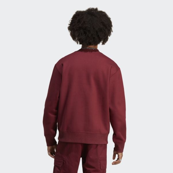 Sweat Adidas Adicolor Contempo Rouge