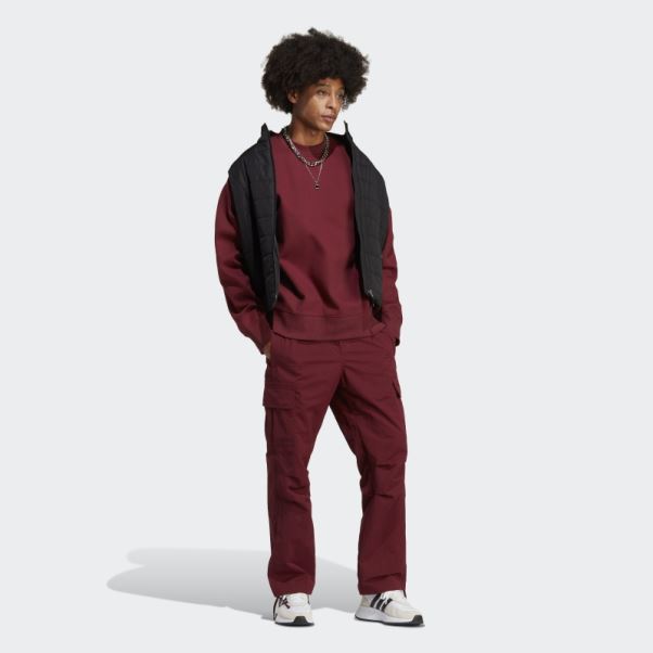 Sweat Adidas Adicolor Contempo Rouge