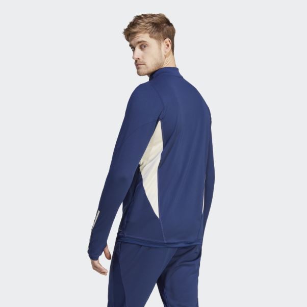 Adidas Italy Tiro 23 Training Top Bleu Foncé