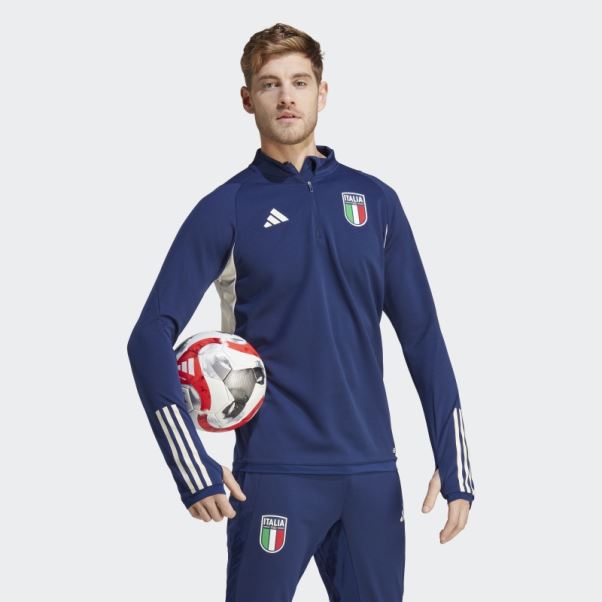 Adidas Italy Tiro 23 Training Top Bleu Foncé