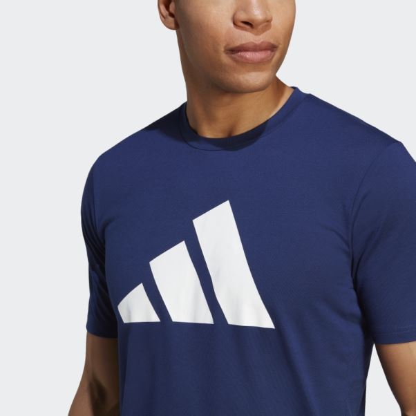 Train Essentials Feelready Logo Training T-shirt Adidas Bleu Foncé