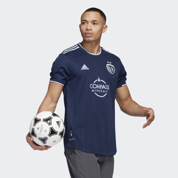 Maillot De Sport Kansas City 22/23 Extérieur Authentique Adidas Night Indigo