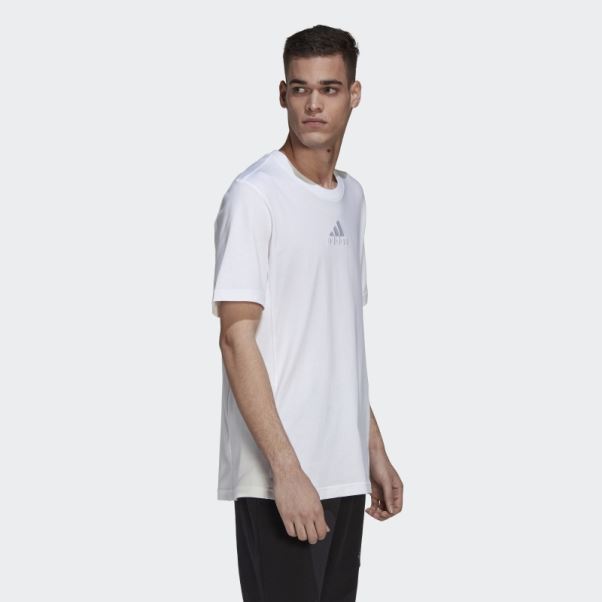 T-shirt Blanc Adidas Studio Lounge