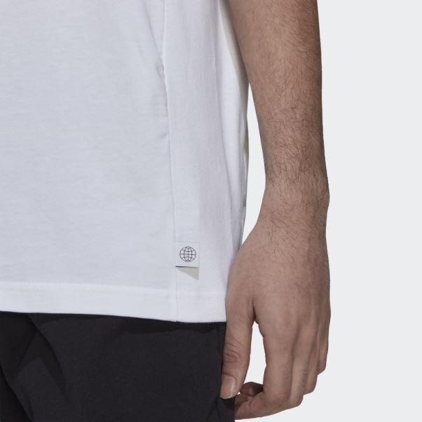 T-shirt Blanc Adidas Studio Lounge