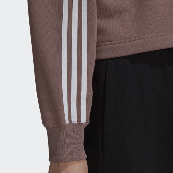 Sweat à Capuche Court Adidas Adicolor Classics Violet