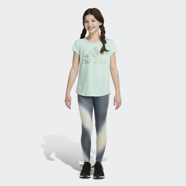 Adidas Collants Arc-en-ciel Gris Moyen